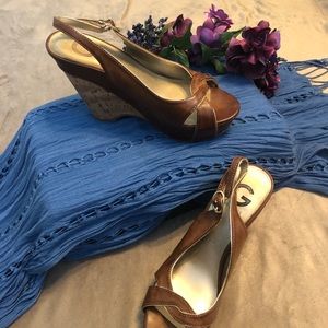 Guess platform wedges